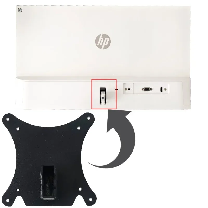 VESA-Adapter kompatibel mit HP Monitoren M22f M24f M24fd M24fw M24fwa M27f M27fd M27fq M27fw M27fwa M32f VESA-MONTAGE