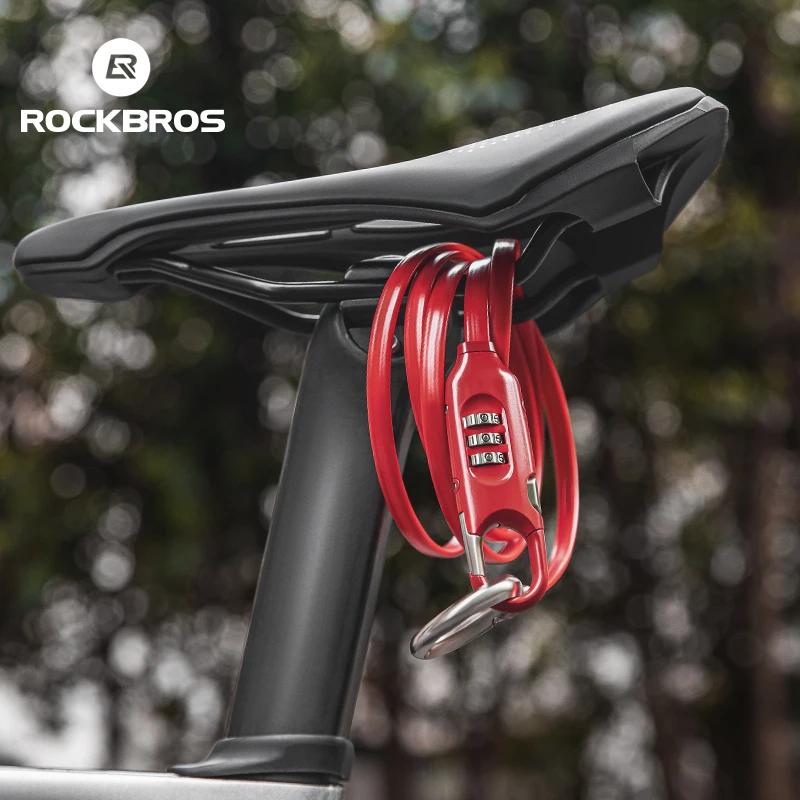 ROCKBROS Fahrradschloss, 1,5 m, extra lange Schlosslänge, Diebstahlsicherung, Fahrradschlösser, Sicherheits-Fahrradschloss für Motorrad, Schlosszubehör