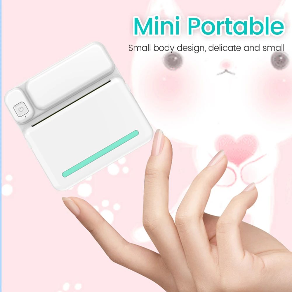 Olaf Portable Mini Printer Thermal Label Printer Sticker Inkless HD Pocket Printers For Phone Bluetooth Miniprint Printing Photo