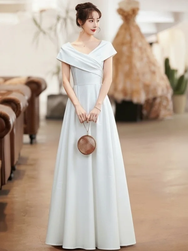 chinese style bridesmaid dresses Aliexpress Wedding Dresses 2017 Girlfriend Dresses Wedding Bridesmaid Dress Sisters Full – Ame_handmadesg Color:Natural Linen Sherri Hill 58091 Ballgown The Sabina Edit Bridesmaid cheongsam US 10 / UK