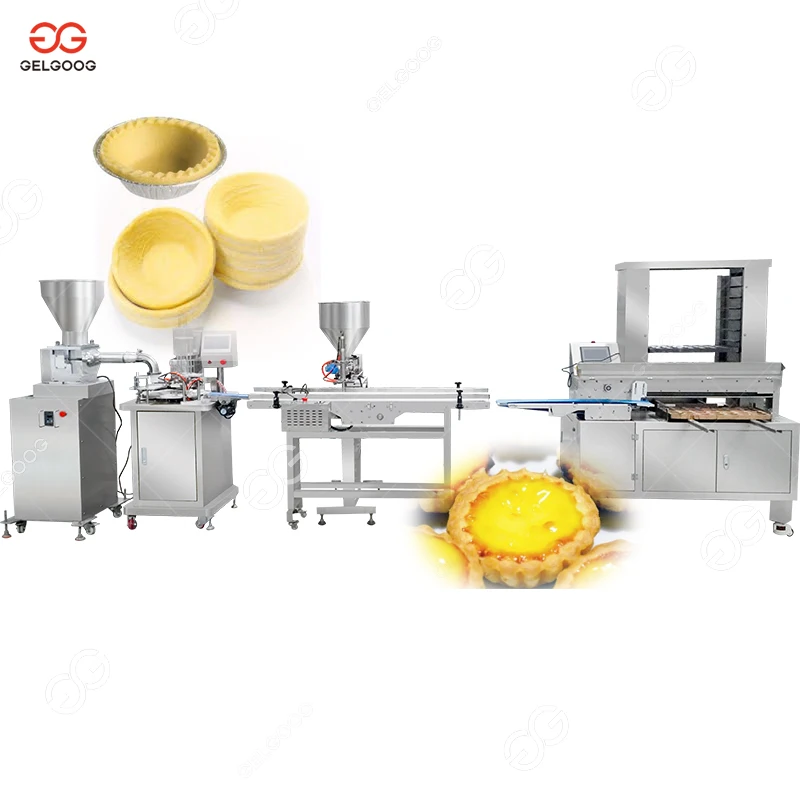 Full Automatic Egg Tart Shell Making Tartlet Crust Apple Pie Press Machine