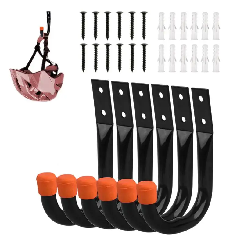 6PCS/Set Bike Wall Mount Hooks Bicycle Support MTB Road Bike Parking Hanging Holder Stand For Cycling Bike Accessories