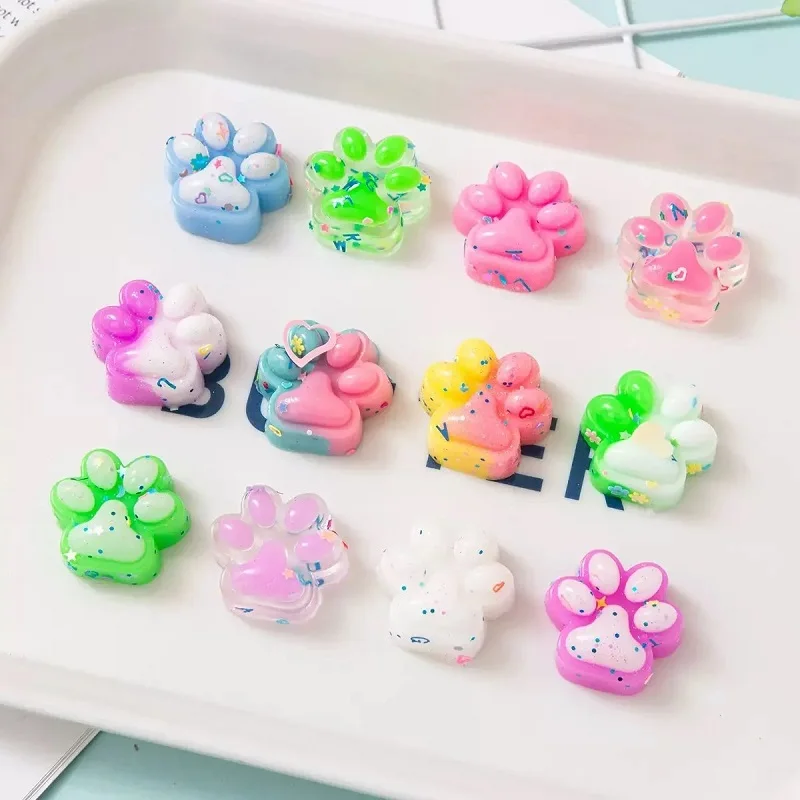 10pcs Squishy, Mini Cute Cat Claw Schylling Sensory,. Stress Relief Cube Anti-Anxiety Squeeze Object for /.Focus ADHD Population view 5