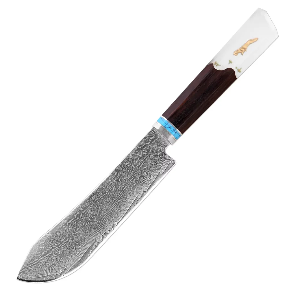 

Премиальный кухонный нож, универсальный нож, 6-дюймовый поварской нож из острой дамасской стали, многофункциональный нож для нарезки фруктов и овощей