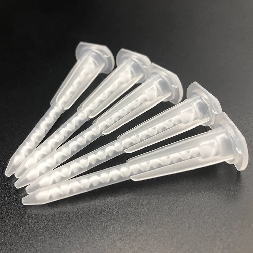 

30/50Pcs Epoxy Adhesive Mixing Nozzles Static Mixer Tips for AB Glue Gun, 1:1 1:2 Ratio Dual Cartridge Dispenser