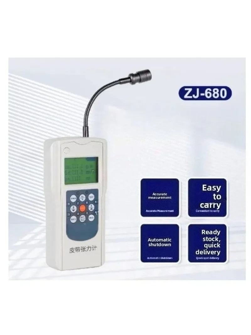 Digital Belt Tension Tester 10-680Hz Acoustic Tensiometer for Drive Belts Measurement Tool