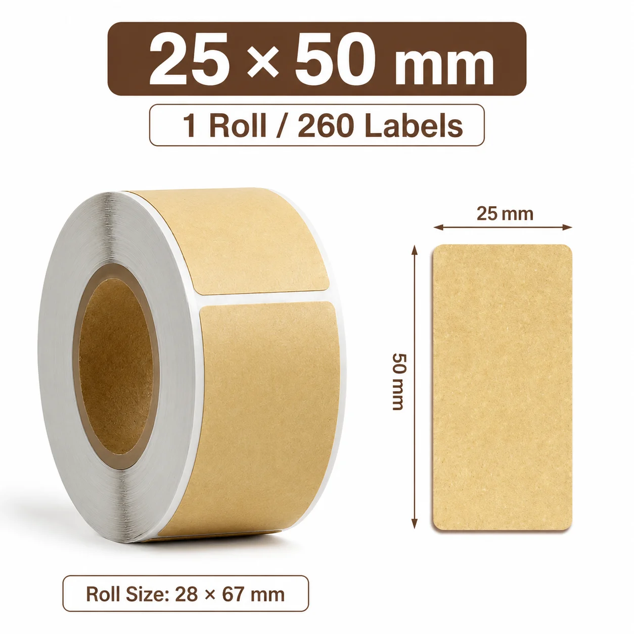 260-800개 크라프트 접착 라벨, 캔닝 병용 스티커 - Sticker Label Roll 리뷰 및 가격