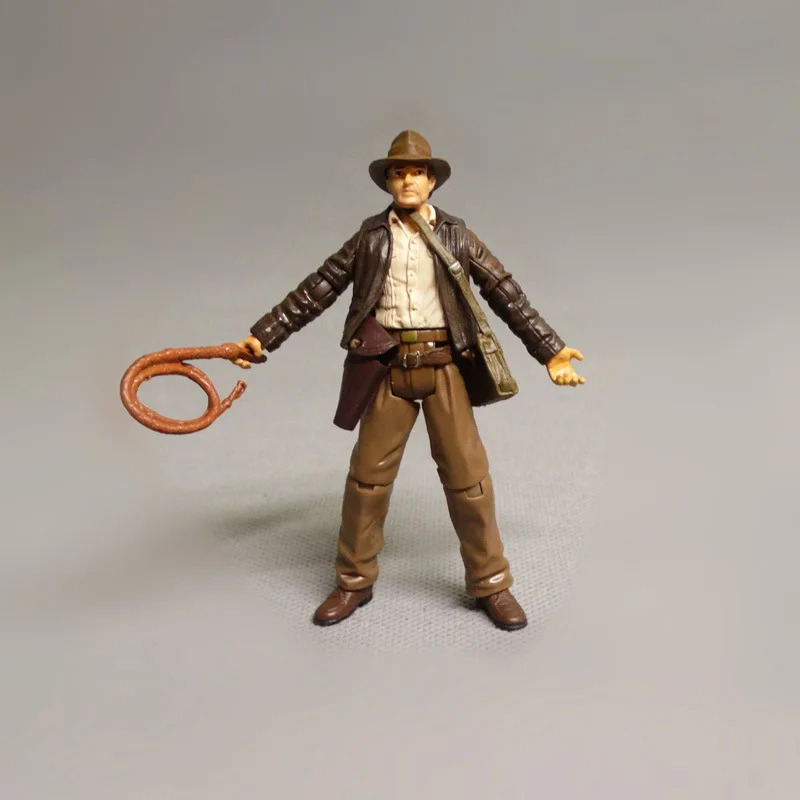 10cm Indiana Jones Movie Game Anime Action Figure Joint Mobile Anime Handheld Toy  Model Gift