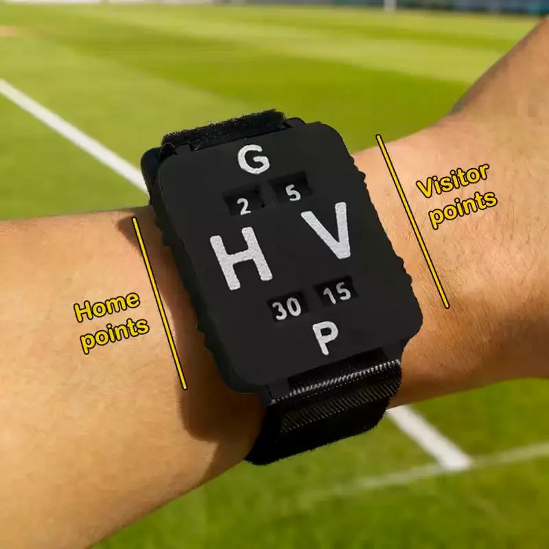 

Manual Scorekeeper Wristband for Cricket Tennis Paddle Sports Adjustable Game Score Tracking Accessory