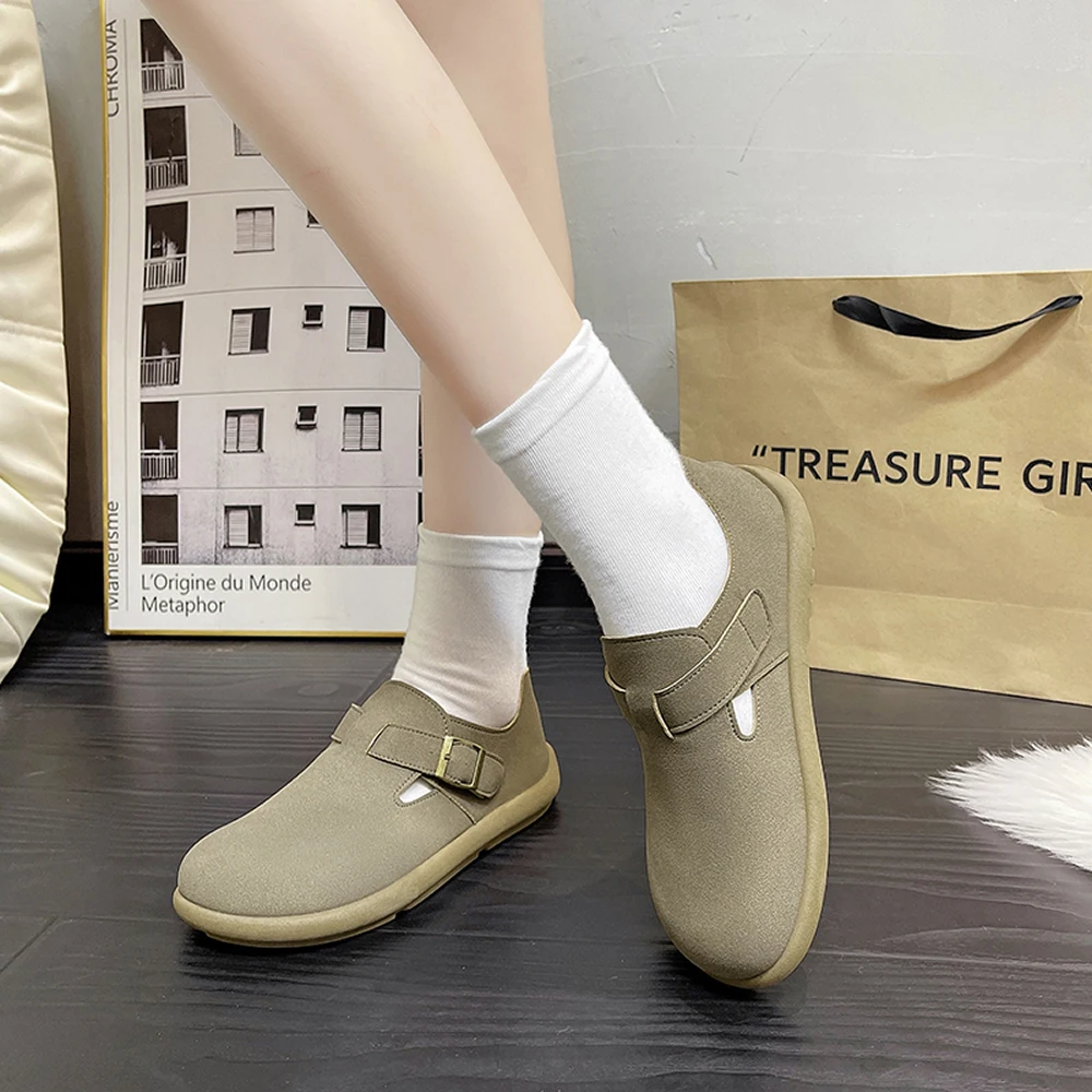 

Shoes Woman Flats Slip-on Autumn Dress Retro Slip On New Moccasin Fall Shoes Woman 2025 Slip-on Autumn Female Footwear New Retro