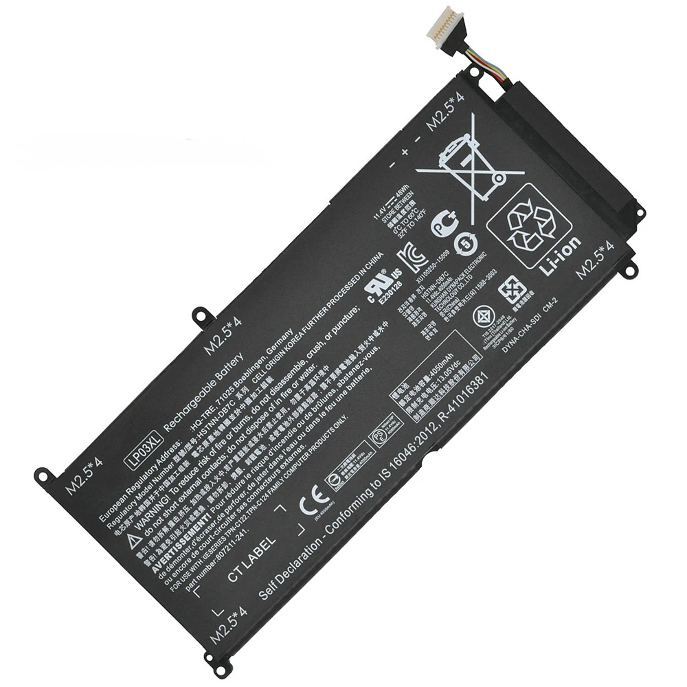 Imagem -03 - Bateria do Portátil para hp Envy Novo Original Lp03xl 11.4v 55wh 15-ae 15-ah M6-p Hstnn-db6x 804072241