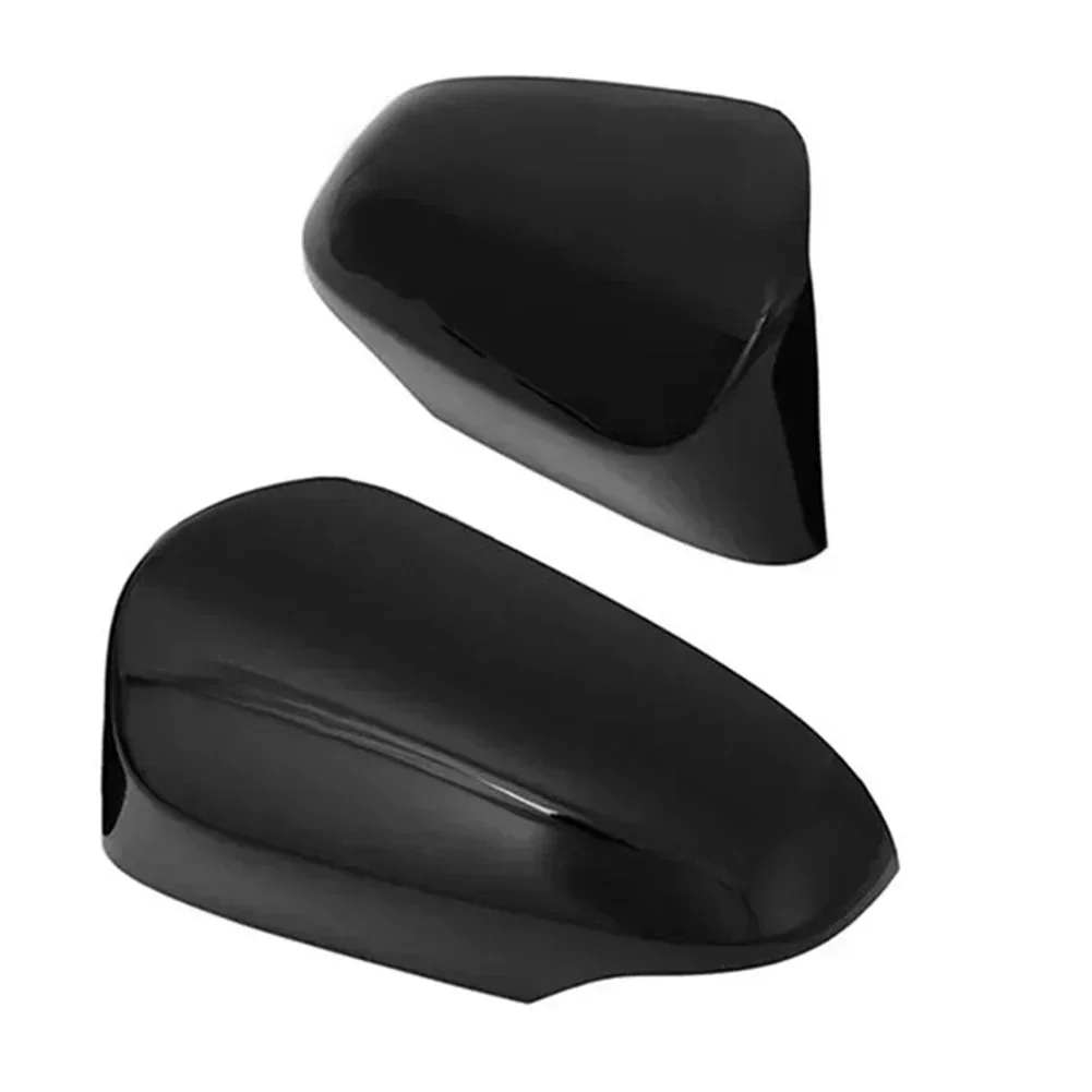 2pcs Car Black Rear View Side Mirror Cover Cap Replace Parts For Toyota For Yaris 2012 2013 2014 2015 2016 2017 2018 2019 2020