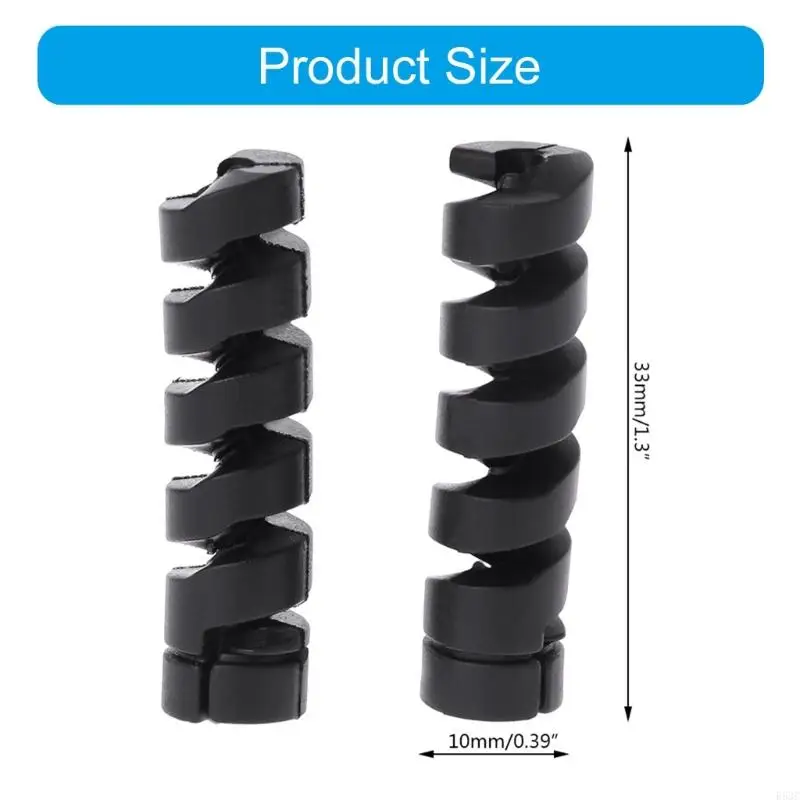 R53C 2x Protective Cover Cable Protector for Base for Smartphone USB Cables