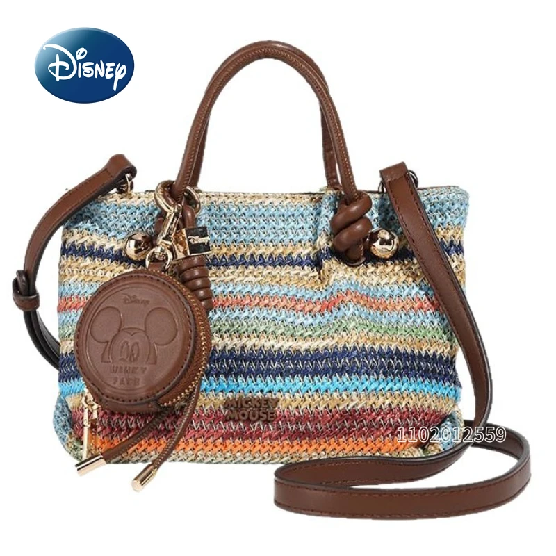 Disney Mickey Original New Mini Women's Handbag Luxury Brand Fashion Women's Shoulder Bag Cartoon Colorful Mini Women's Bag