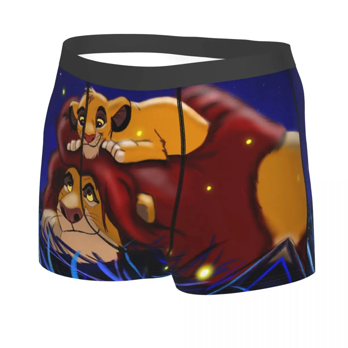 Custom Male The Lion King Simba dan Mufasa pakaian dalam Neon warna Hakuna Matata Film Boxer celana dalam celana dalam celana dalam celana dalam