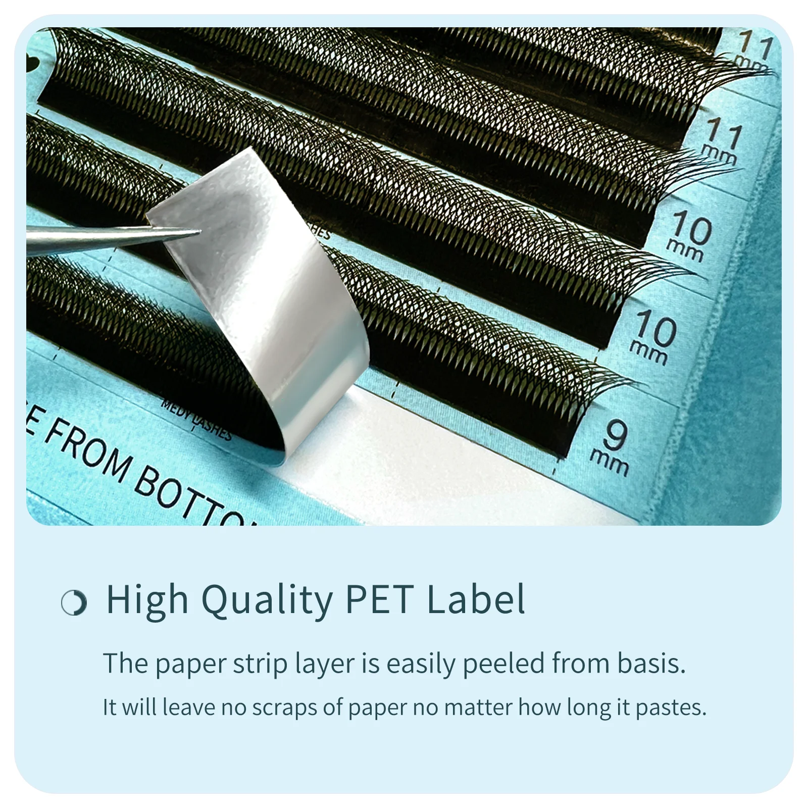 Medylashes 5D W Forma Estensione ciglia marroni C/D Curl 5D W Ventole di volume preconfezionate Ciglia morbide in finta seta