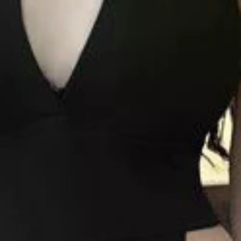 

Sexy Halter Lingerie Deep V Uniform Bodysuit Lace-up Dress Nightclub Sleepwear