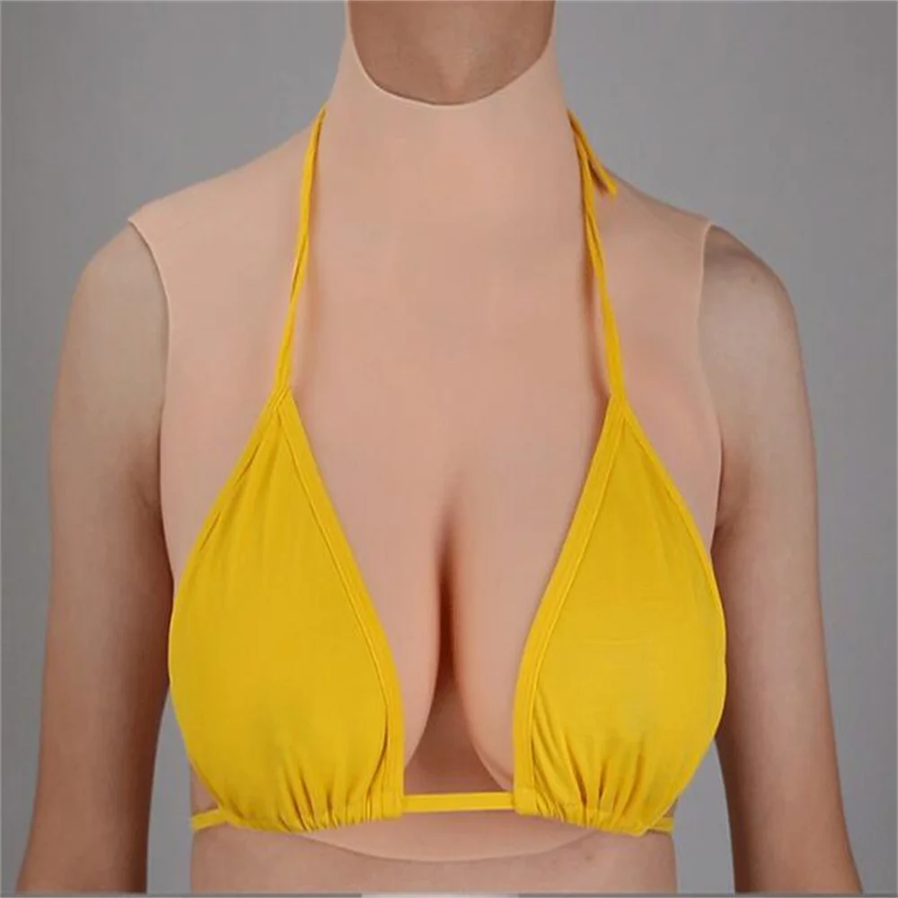 Simulated Female Mannequin for Live Broadcast, Silicone Artificial, Portable Cd Cross Dressing, Special Breast, 4Style, E088