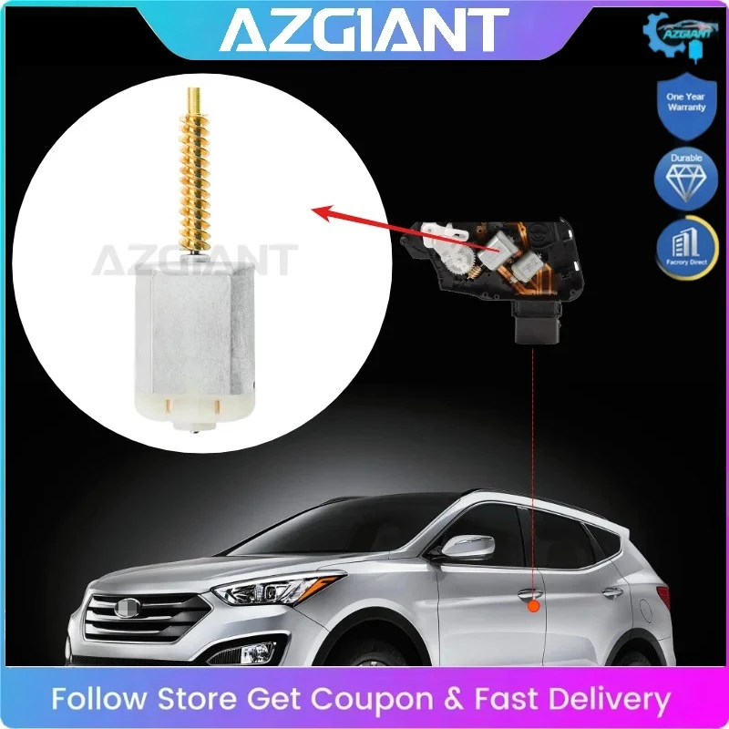 

AZGIANT двигатель управления дверным замком автомобиля для Hyundai Santa Fe 2007-2024 4-ДВЕРНЫЙ универсальный двигатель с большим крутящим моментом, прочный