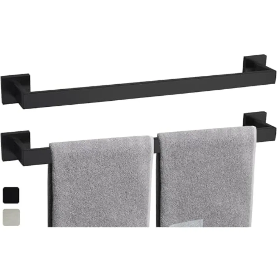 

Towel Bar Pack for Bathroom///// Kitchen Towel Holder Towel Rod Wall Mounted SUS304 Rustproof Towel Rack Modern Square Design