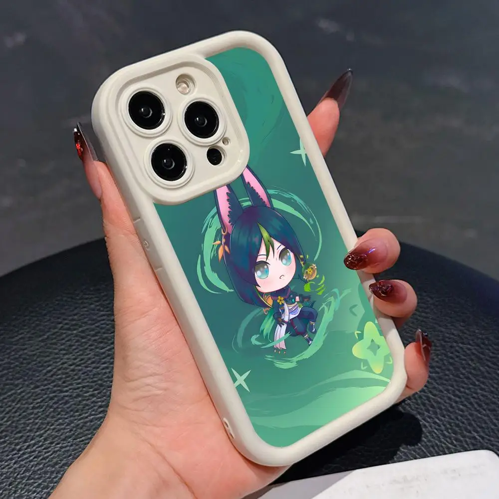

Game GI Tighnari Thicken TPU Mobile Phone Case for iPhone 17 16 15 14 13 12 11 Air Pro Max Plus Colorful Cover