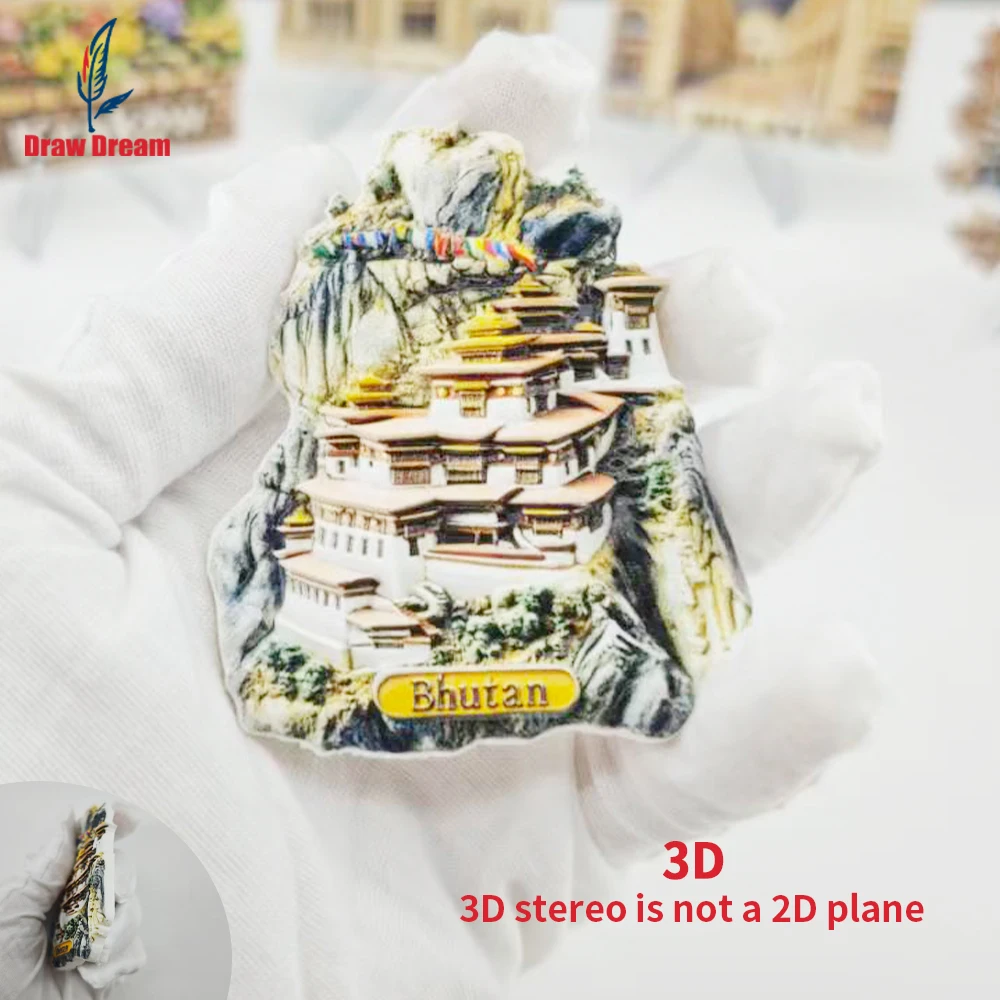 1Pc Bhutan Creative 3D Embosse - Commercial Kitchen Fridge ulasan dan harga