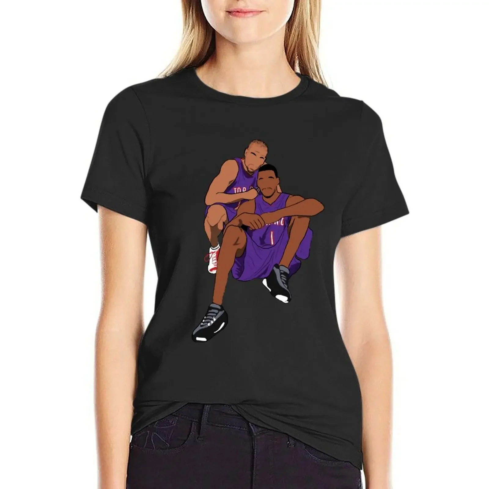 

Vince Carter Tracy Mcgrady Ballers T-Shirt hippie clothes summer top graphics Blouse spring clothes Women 2025