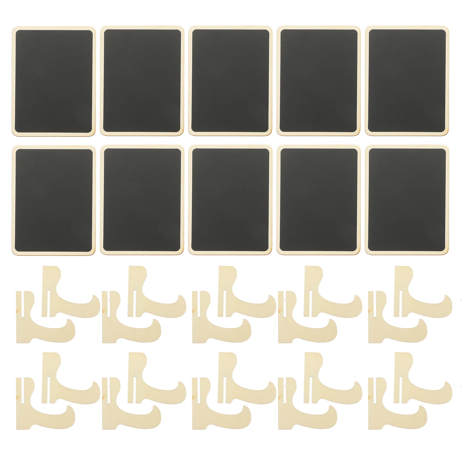 10Pcs Small Mini Chalkboard Signs Decorative Message Boards PVC Material for Wedding Birthday Home Office Mini Chalkboard Signs