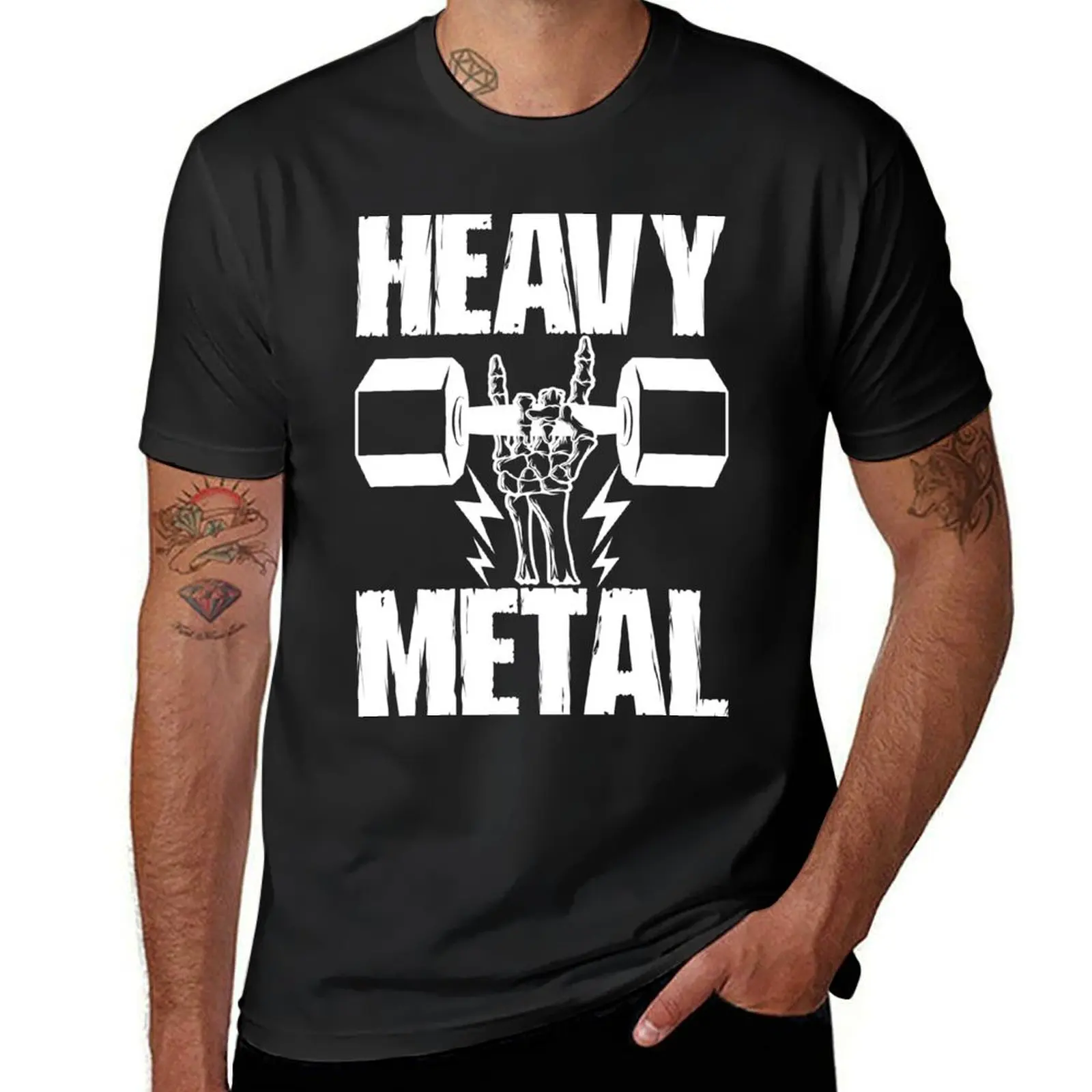 Heavy Metal Lifting T-Shirt boys whites quick-drying animal prinfor boys boys animal print t shirts for men cotton