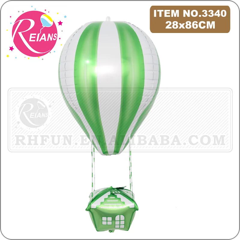 34 inch 4D hot air balloon shape aluminum foil Helium balloon mall opening birthday wedding party decoration balloon suppliers