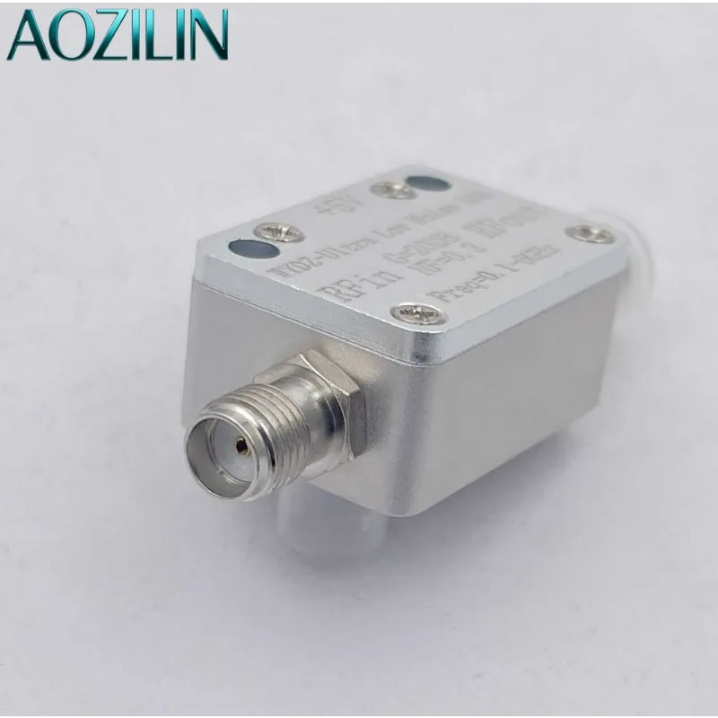 AOZILIN Ultra‑Low Noise LNA Amplifier NF=0.3 0.1‑6GHz RF Receiver Front‑End High Sensitivity Test Module