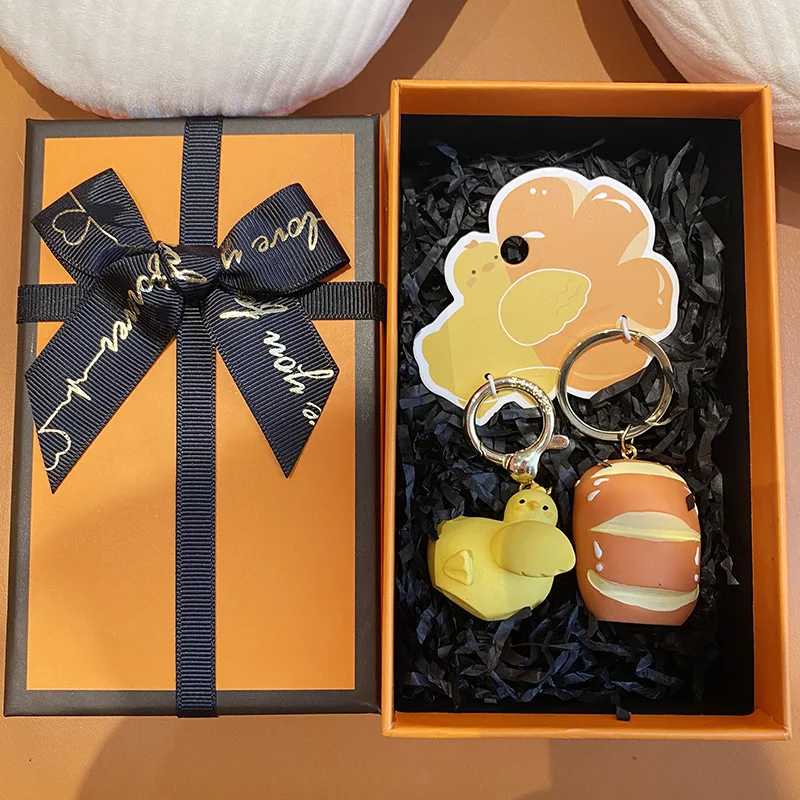 Corgi Butt Couple Keychain Car Key Cute School Bag Charms