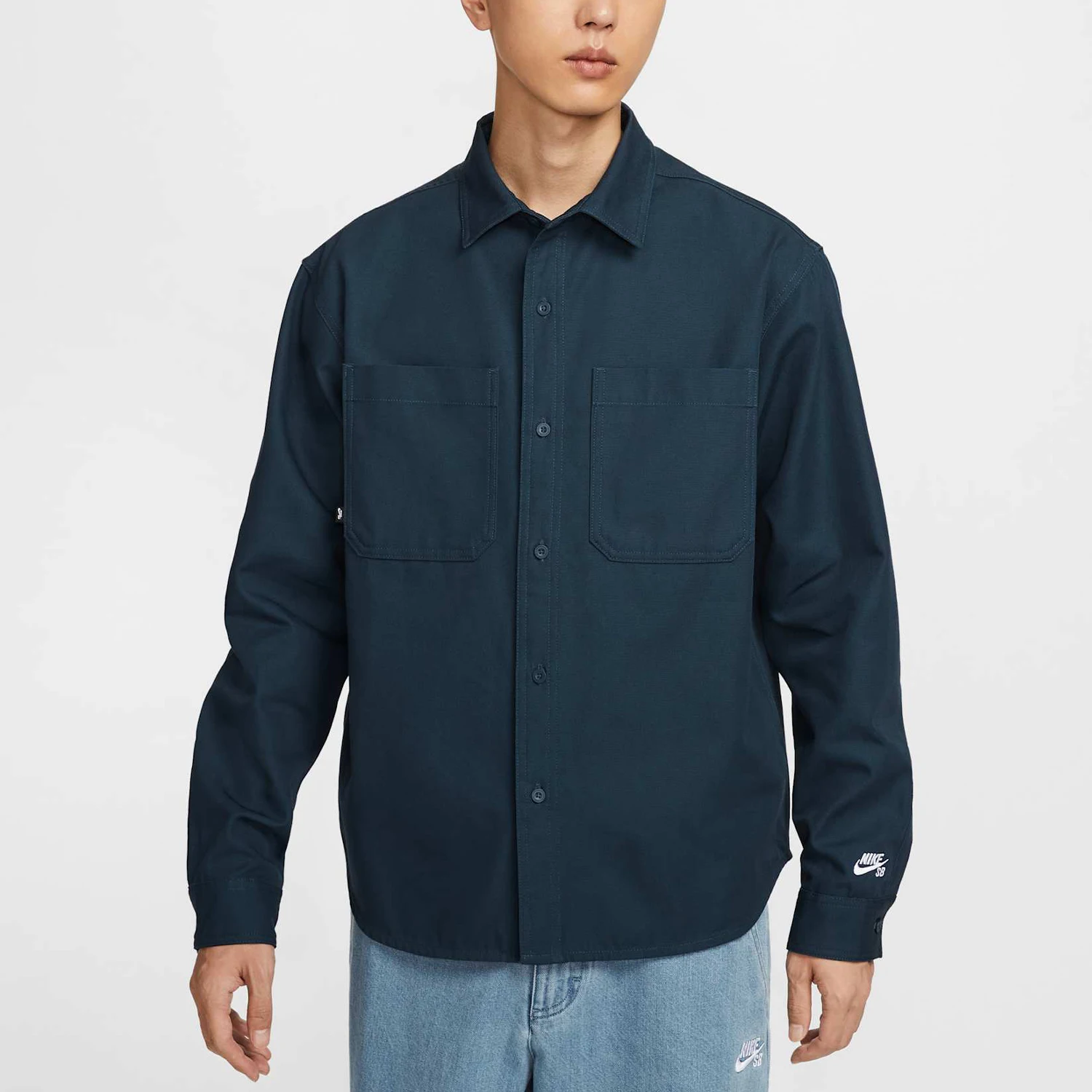 

Nike Official Authentic Autumn New Men's Loose Outdoor Turn-Down Collar Work Shirt FV7346-478