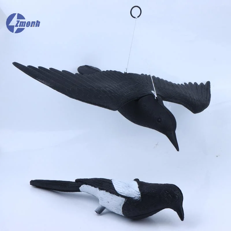New！Simulation Crow Black Raven Bird Repellent Natural Pest Control Pigeon Repellent Raven Prop Scary Decoration Party Supplies
