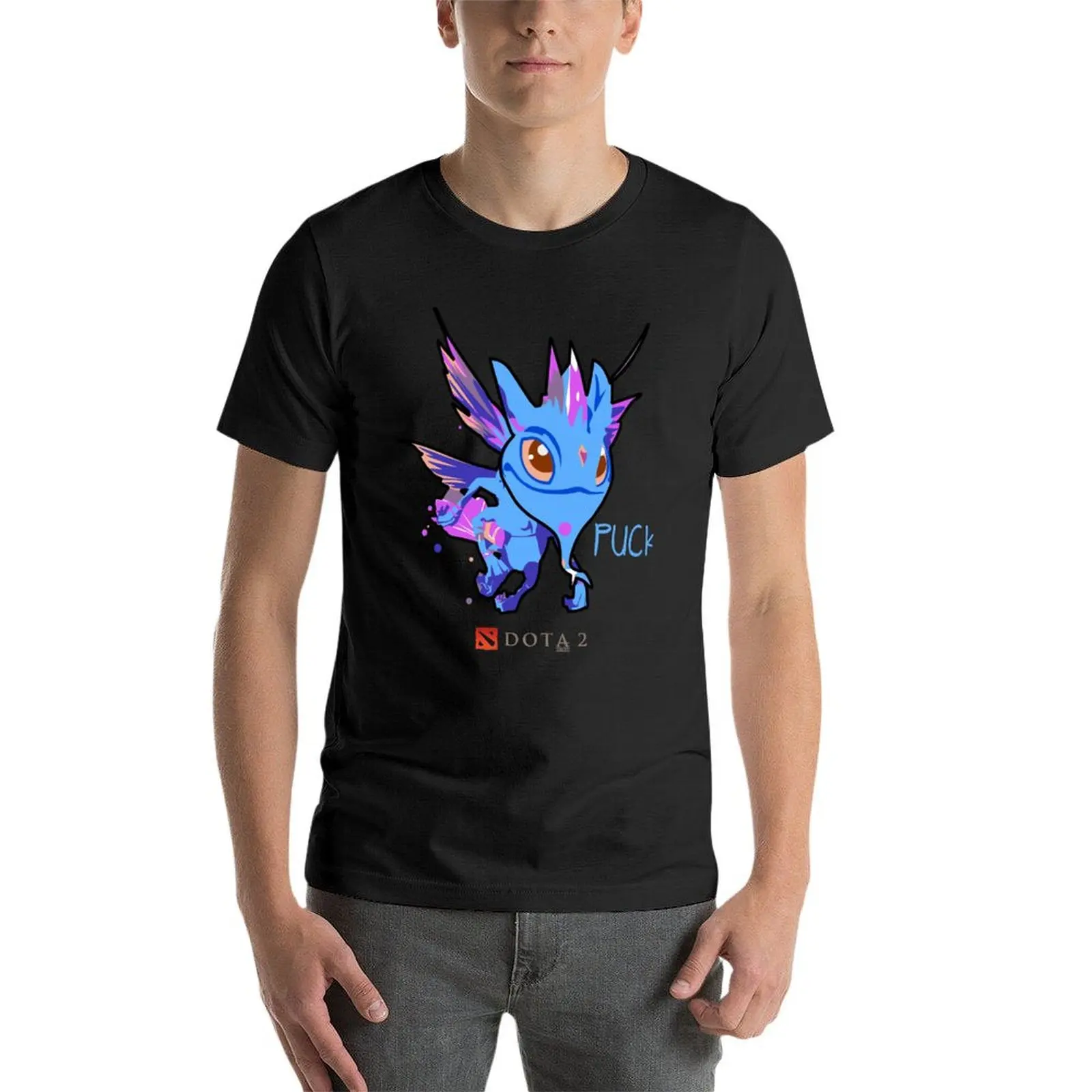 Puck - Dota 2 T-Shirt Zwaargewichten Plus Size Tops Heren Kleding