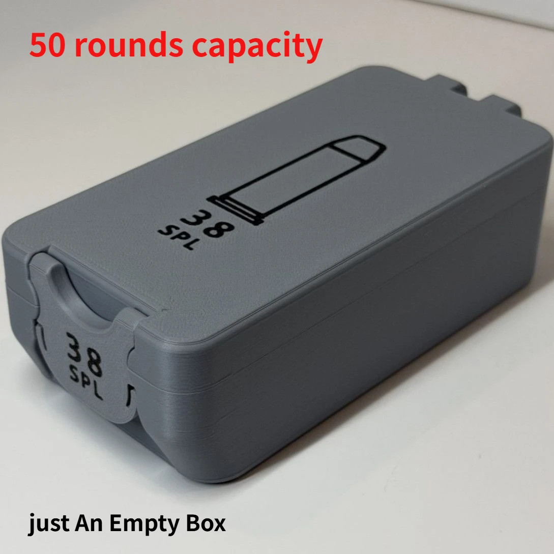 3D Printing 38 Special ammunition Bullet Storage Box, Enthusiast Desktop Gift Collection，just An Empty Box