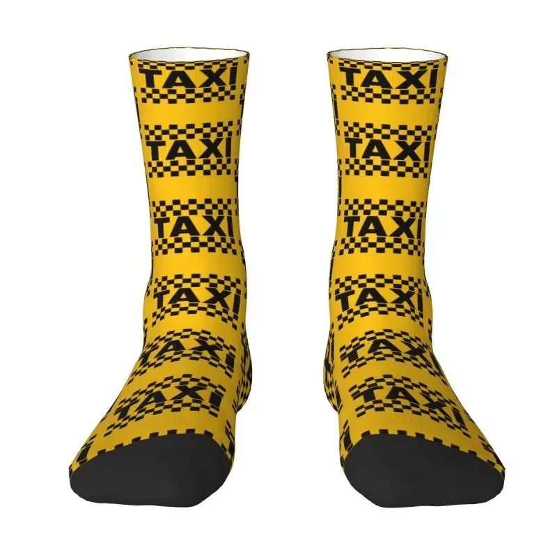 Chaussettes de chauffeur de taxi pour hommes et femmes, chaussettes de sport de football, impression 3D, respirantes, chaudes, cool