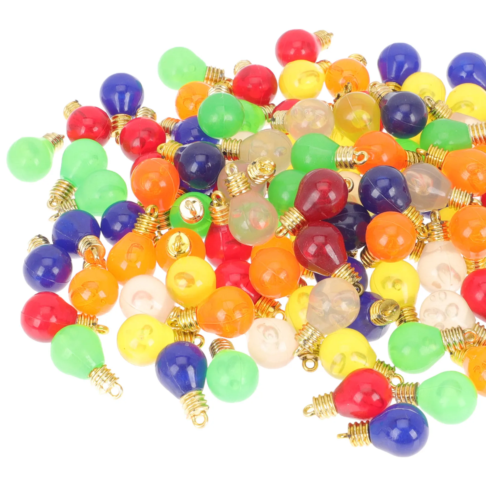 

1Pack Christmas Bulb Beads Stylish DIY Craft Beads for Clothing Decoration Festive Events Xmas Ornament Making Kit