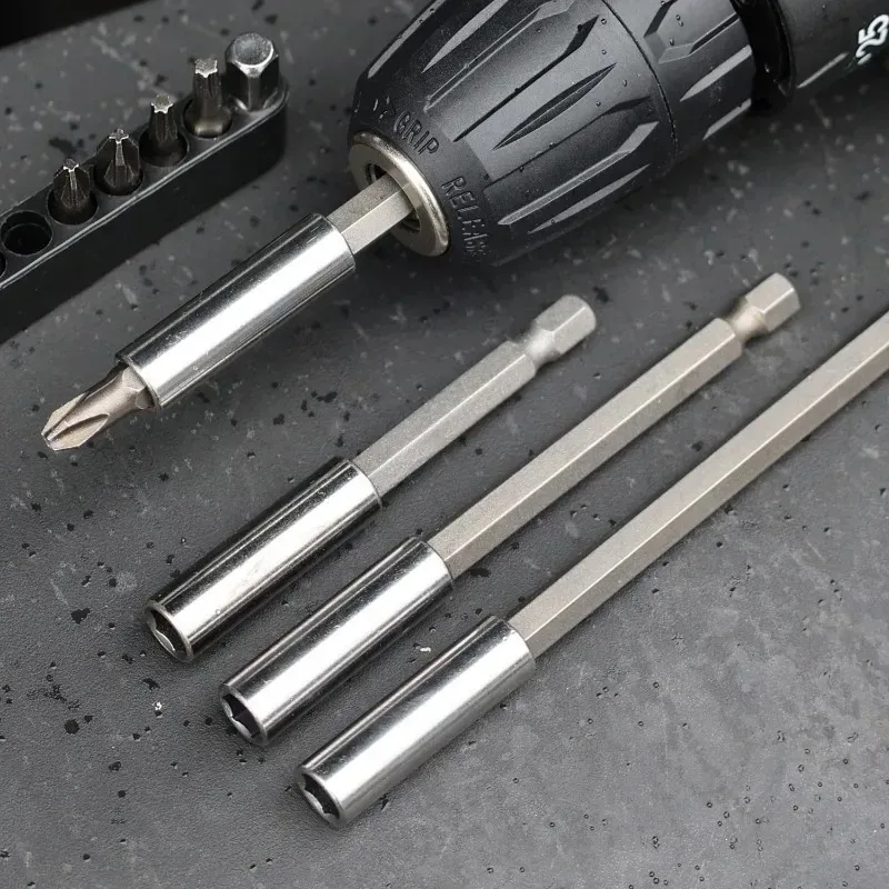 10/1pcs Magnetic Screwdriver Extension Hexagonal Handle Connecting Rod Steel Screwdrivers Bit Holder Power Tools 60/75/100/150mm