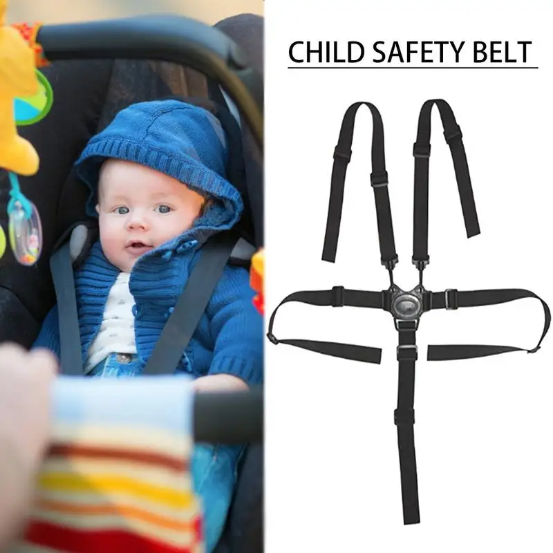 Fivepoint-Ceinture de Sécurité pour Enfant, Protection de Chaise de Salle à Manger, Sangles de Tricycle, Accessoires de Siège