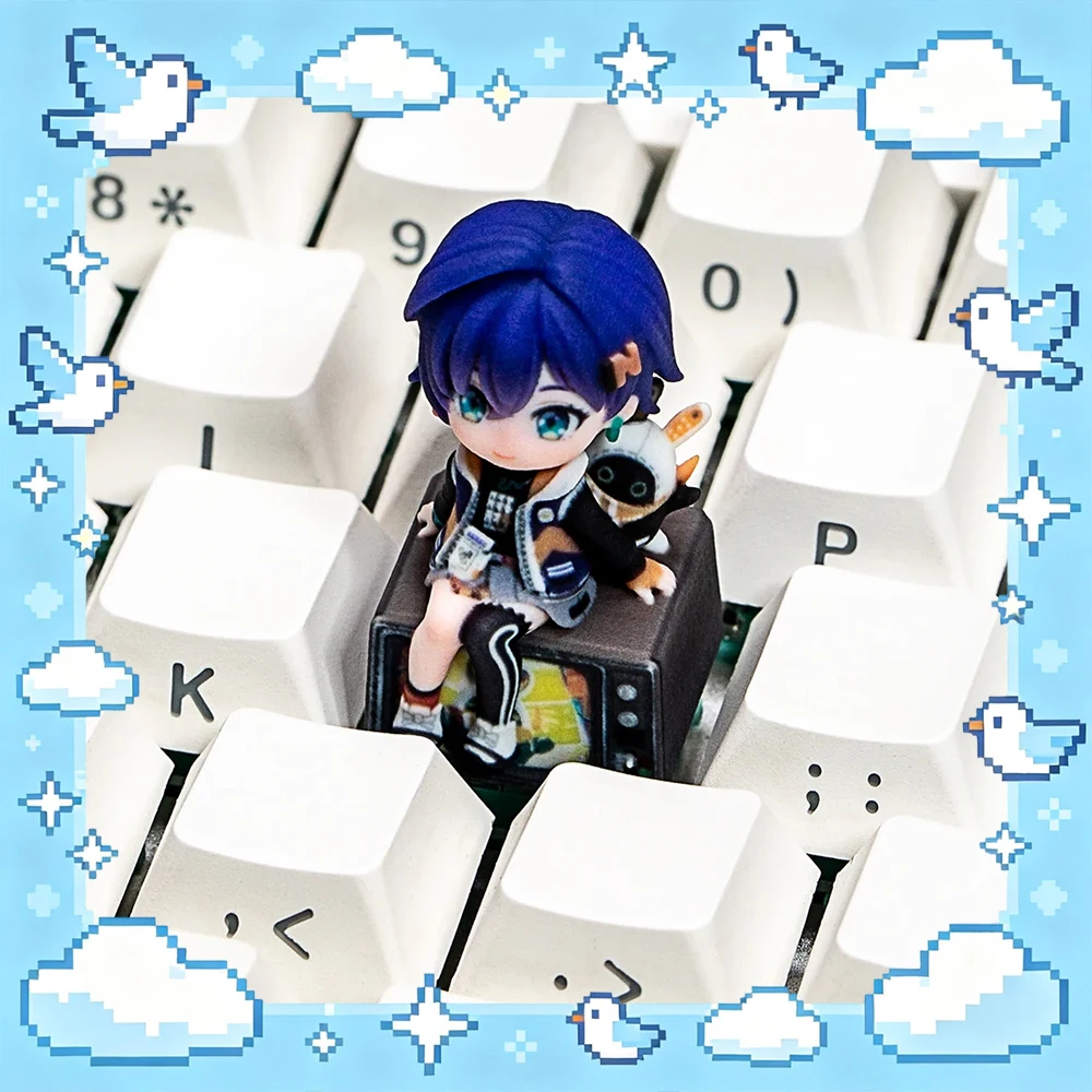 Zenless Zone Zero Mechanical Keyboard Keycaps Cross-Axis Mechanical Keyboard Pc Personalized Keycaps Gift Toys