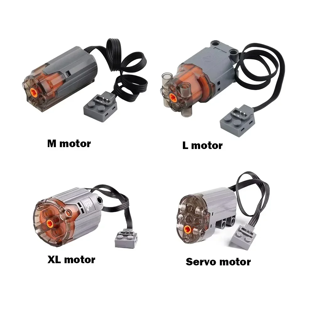 Motor de Control remoto para coche y camión, Servo de bloques de construcción, 7,4 V, M/XL/L, Motor de dirección, maquinaria de tecnología MOC, bricolaje, encendido