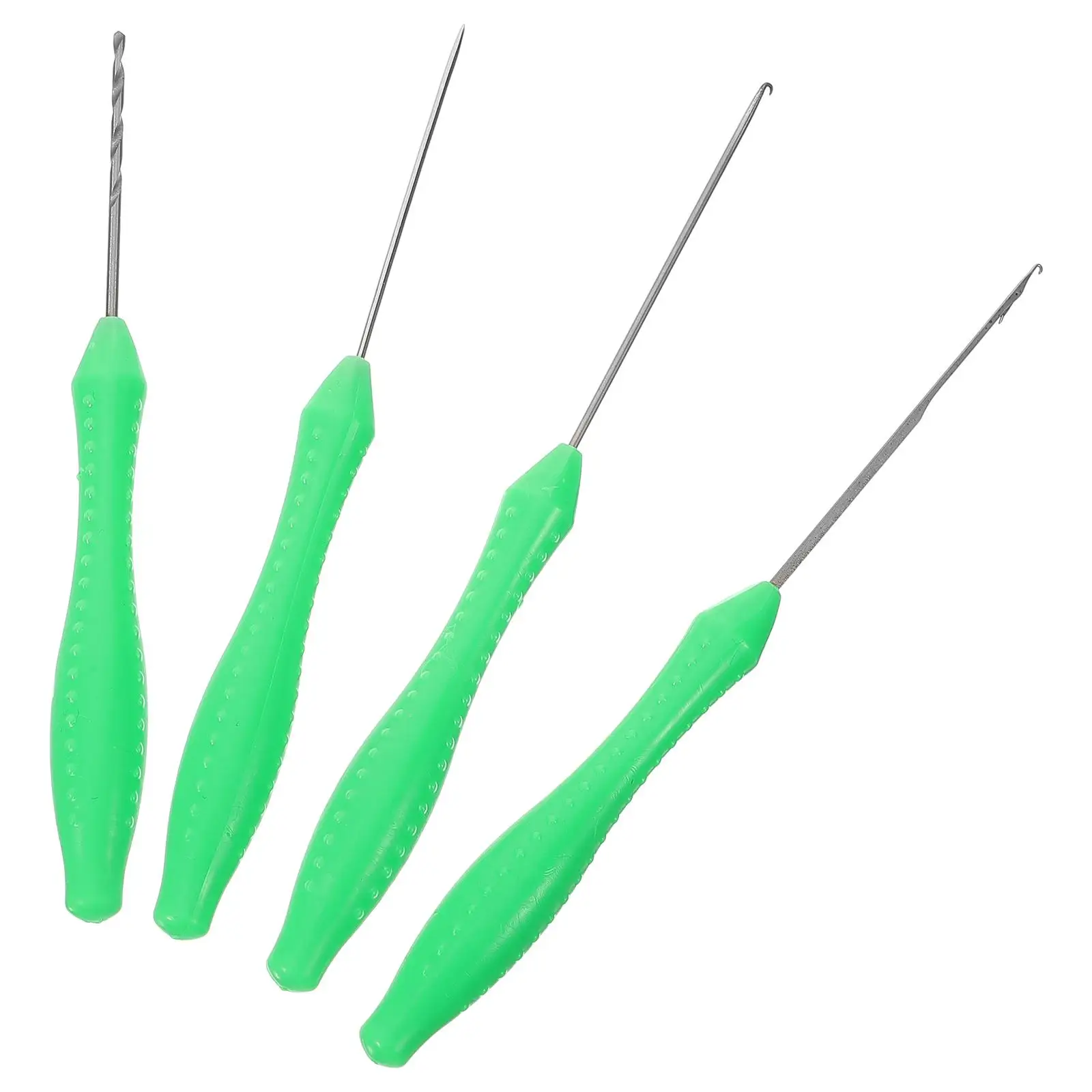 

4 Pcs Fishing Kit Bait Needles Stainless Steel Tackle Hooks Soft Lure Baits Tools Accessories Fishing Supplies Parts