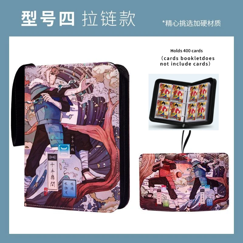 400-900Pcs Naruto Anime Game Collection Card Book Anime Peripheral Card Storage Bag Album Xmas Gifts High-Capacity Boy Girl Toys