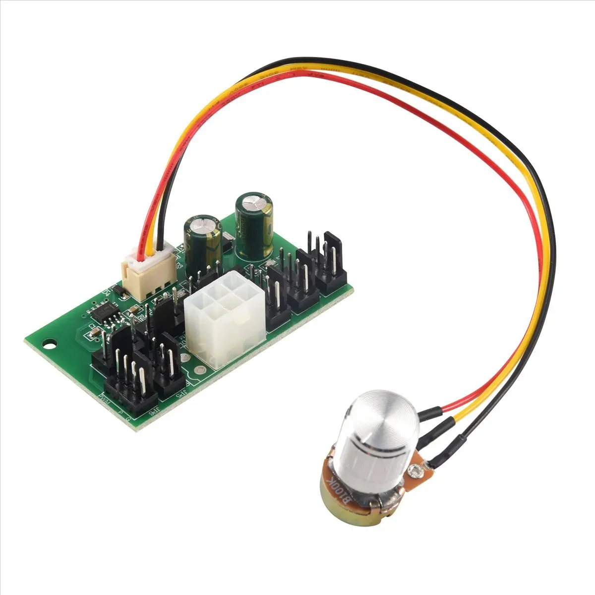 A46U 1Pcs Computer Case Miner Fan Speed Controller 8-Channel Fan Hub PWM High-Power Violent Fan Controller DC12V