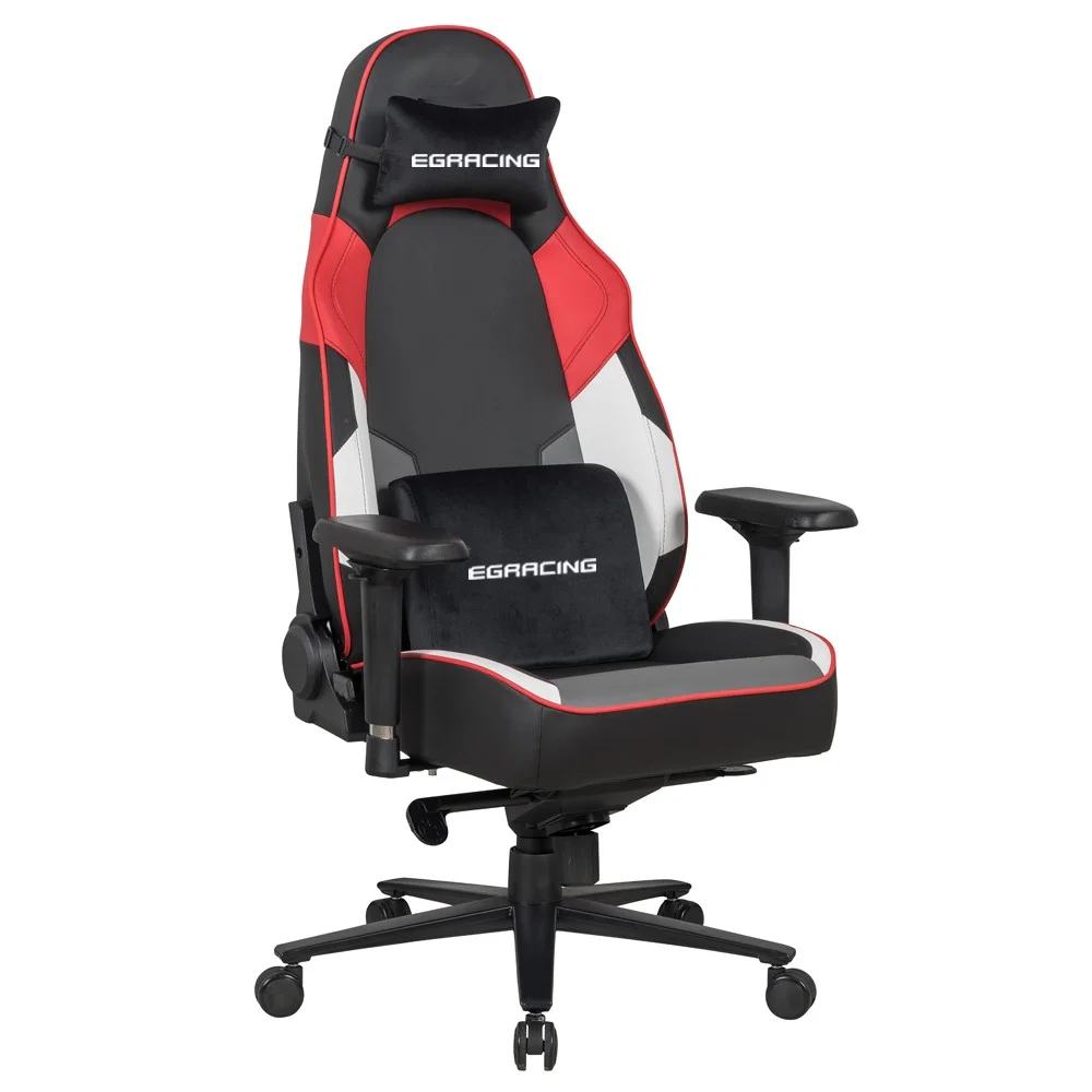 Height Adjustable 4D Gas Lift Computer Chair Convertible Design Cooling Function PU Leather Comfortable Headrest Lumbar Support