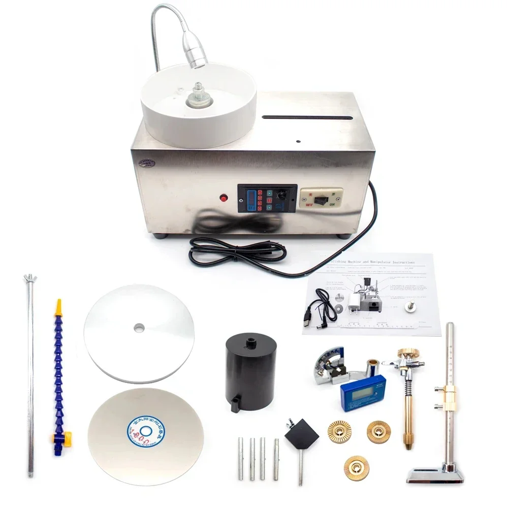 

Updated Digital Display Gemstone Grinding Machine Gem Faceting Machine Jade Stone Angle Machine Jewelry Polisher Flat Grinder fa