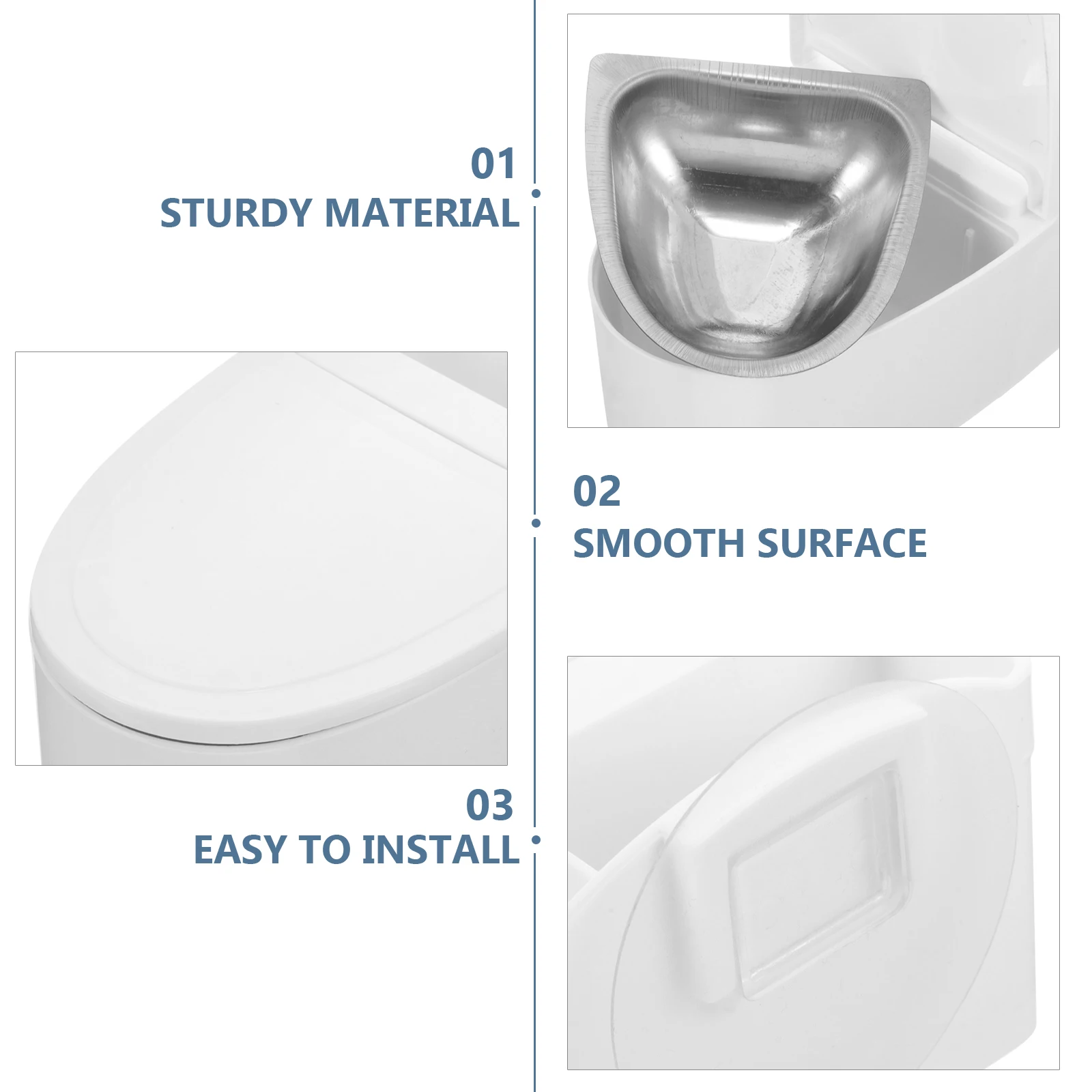 

Wall Mounted Ashtray Bathroom Decor Funny Toilet Shaped Covered Smoke Organizer Home Outdoor Durability Lid Capacity Holder