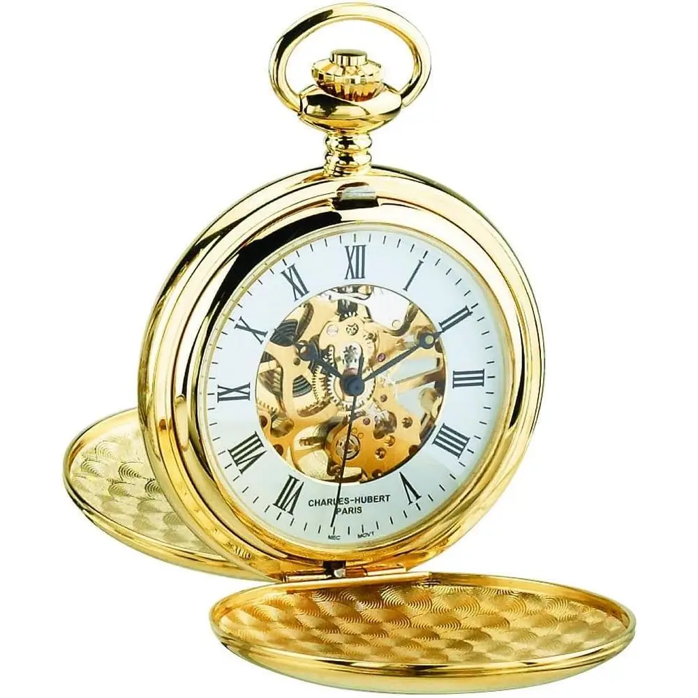 Charles-Hubert, Paris Gold-Plated Mechanical ket Watch