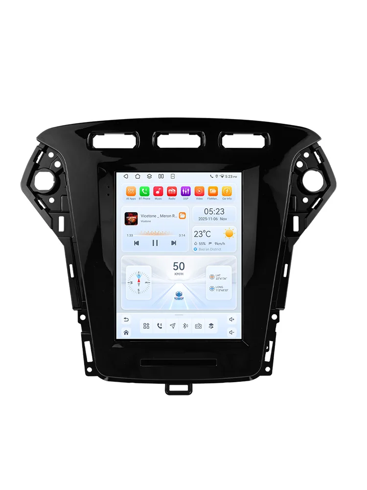 9,7-Zoll-Autoradio mit AI Carplay und Android 14 für Ford Mondeo MK4 Galaxy 2011 2012 2013 Multimedia mit Snapdragon 6115 GPS Stereo 360 Kamera
